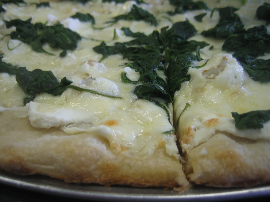 Pizza Bianco w Spinach